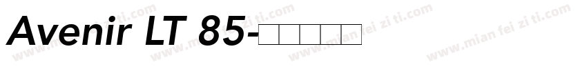 Avenir LT 85字体转换
